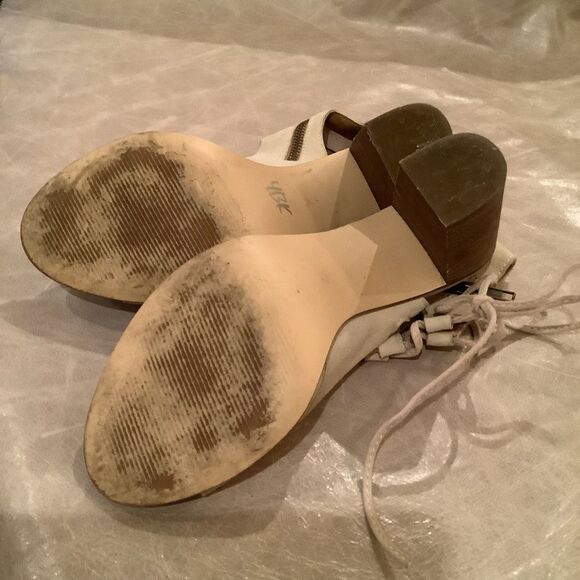 Steve Madden Nilunda Tan Suede Lace Up High Heel Sandals 8 - Picture 6 of 11